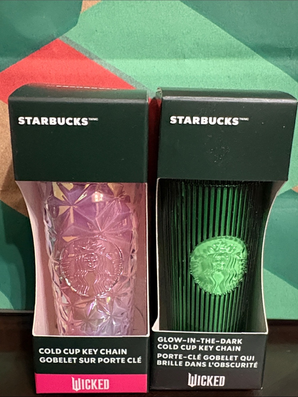 Starbucks Wicked Cold Cup Key Chain 🩷💚